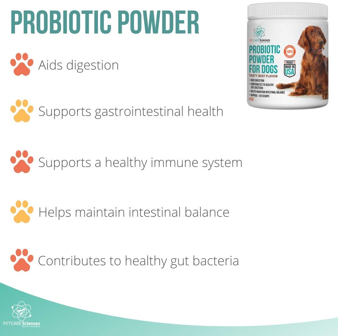 PET CARE Sciences® Probiotic Powder for Dogs, 120 Servings