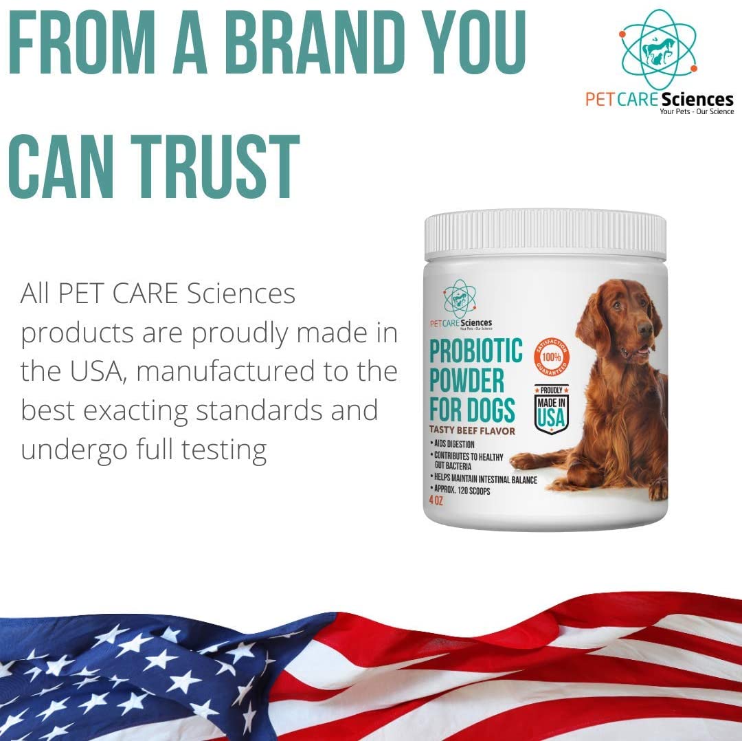 PET CARE Sciences® Probiotic Powder for Dogs, 120 Servings