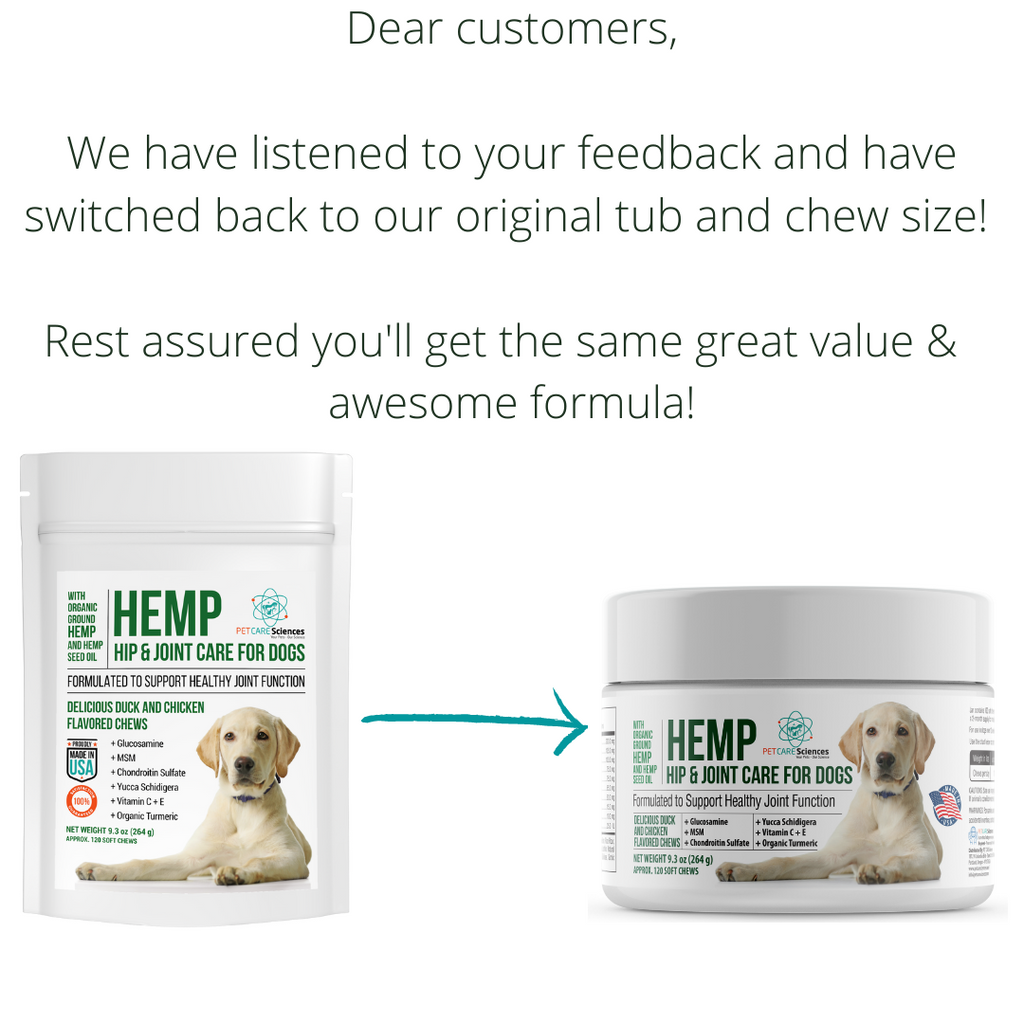 PET CARE Sciences® Hemp Hip & Joint For Dogs